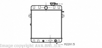 AVA QUALITY COOLING vw2007 -  Радиатор, охлаждение двигателя